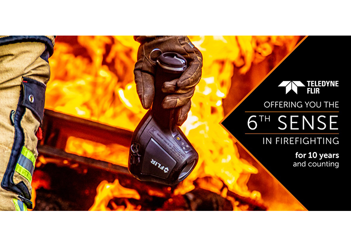 foto noticia Teledyne FLIR celebra una década de éxito con sus cámaras de extinción de incendios de la serie K.
